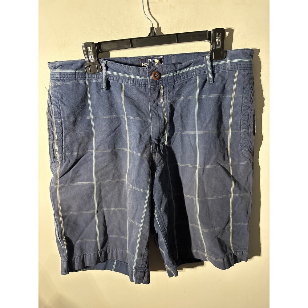 The North Face Mens Size 34 Blue Plaid Shorts‎ Casual Outdoor Hiking Everyday
